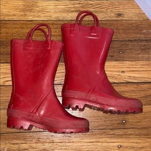 Land’s Ends Red Rainboots